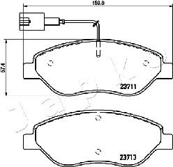 Klocki hamulcowe JAPKO 500213