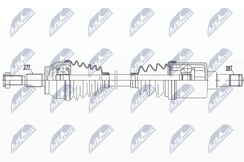 Wał napędowy NTY NPW-FR-045