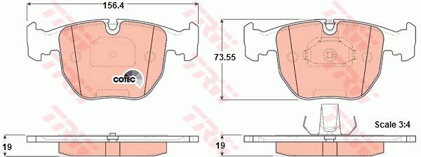 Klocki hamulcowe TRW GDB1261