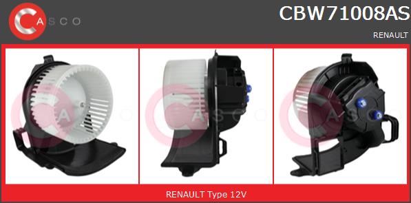 Wentylator wnętrza CASCO CBW71008AS