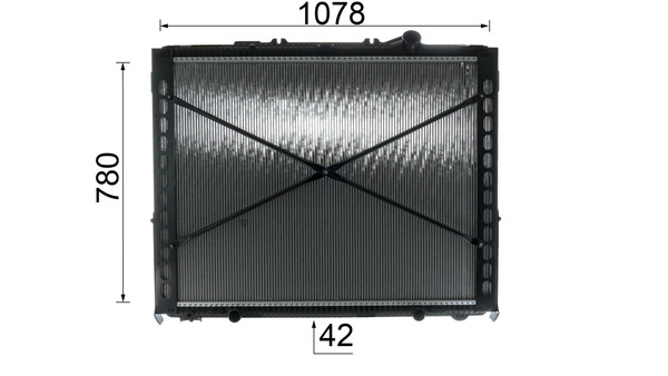 Chłodnica, układ chłodzenia silnika MAHLE CR 2639 000P