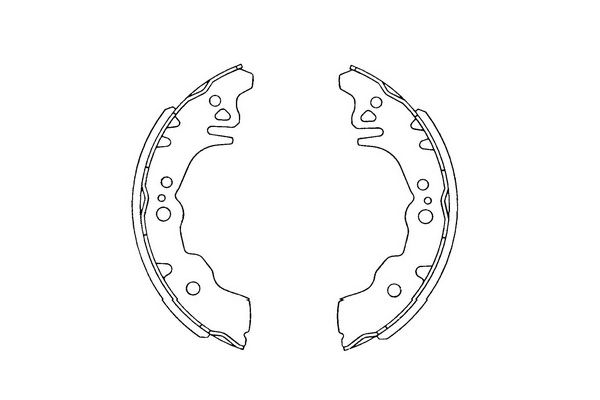 Zestaw szczęk hamulcowych KAVO PARTS KBS-1903