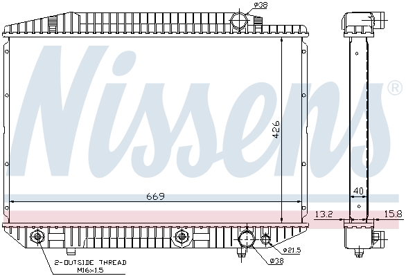 Chłodnica NISSENS 62727A