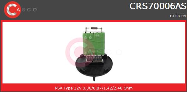 Opornik wentylatora CASCO CRS70006AS