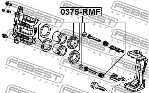 Zestaw naprawczy zacisku FEBEST 0375-RMF