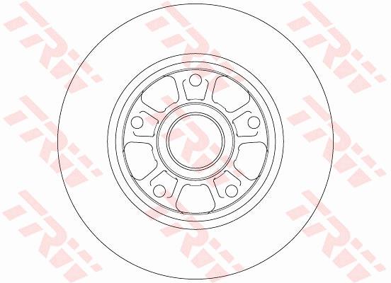 Tarcza hamulcowa TRW DF6182