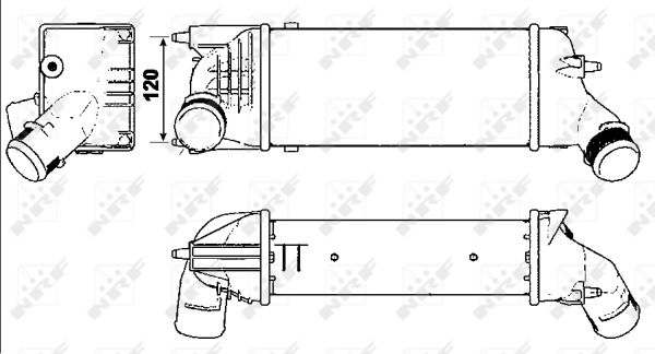 Chłodnica powietrza intercooler NRF 30277