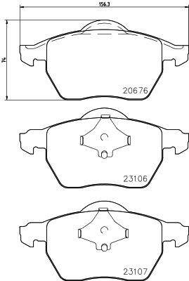 Klocki hamulcowe HELLA 8DB 355 006-921