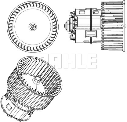 Wentylator wnętrza MAHLE AB 182 000P