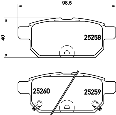 Klocki hamulcowe HELLA 8DB 355 015-871
