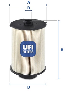 Filtr paliwa UFI 26.043.00