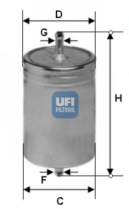Filtr paliwa UFI 31.583.00