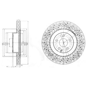 Tarcza hamulcowa DELPHI BG9057