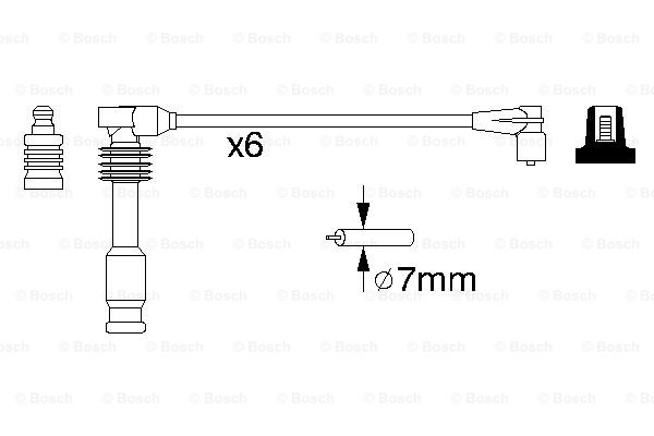 Przewody zapłonowe BOSCH 0 986 357 055