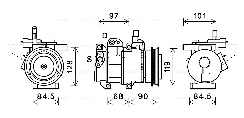 Kompresor, klimatyzacja AVA QUALITY COOLING KAAK261
