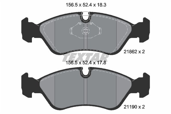 Klocki hamulcowe TEXTAR 2186201