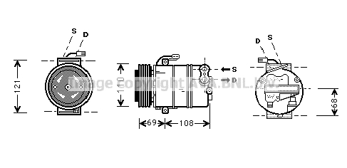 Kompresor klimatyzacji AVA QUALITY COOLING OLAK317