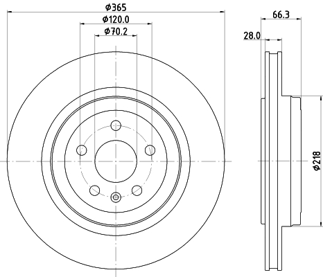 Tarcza hamulcowa HELLA 8DD 355 132-901