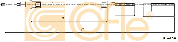 Linka hamulca ręcznego COFLE 10.4154