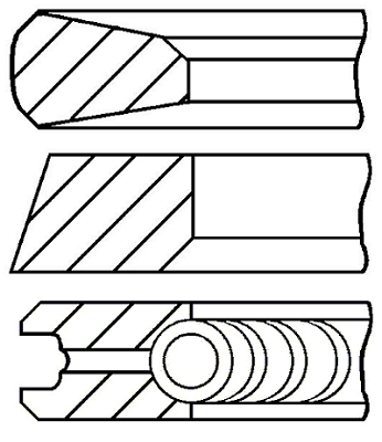 Pierścienie tłokowe GOETZE ENGINE 08-337000-00