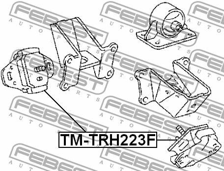 Poduszka silnika FEBEST TM-TRH223F