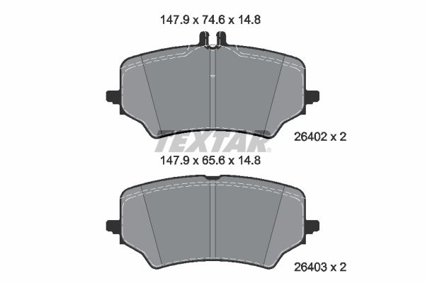 Klocki hamulcowe TEXTAR 2640201