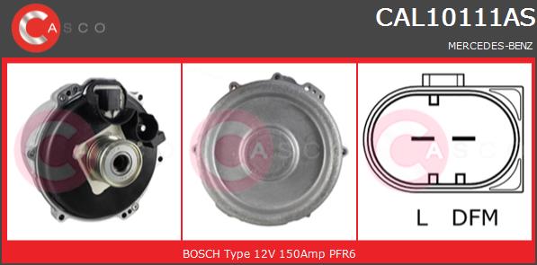 Alternator CASCO CAL10111AS