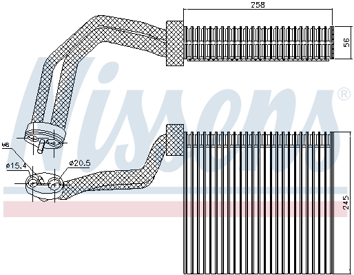 Parownik klimatyzacji NISSENS 92293