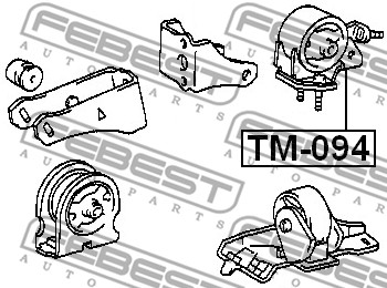 Poduszka silnika FEBEST TM-094
