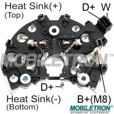 Mostek prostowniczy alternatora MOBILETRON RB-107H