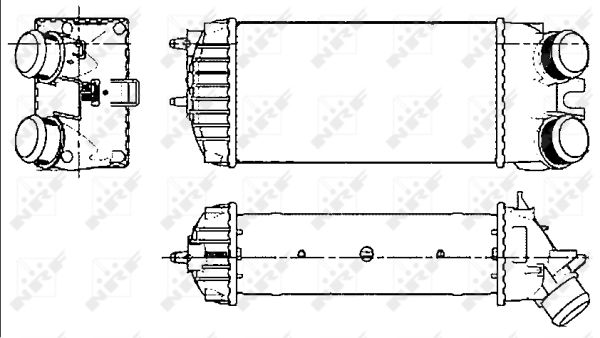 Chłodnica powietrza intercooler NRF 30278