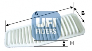 Filtr powietrza UFI 30.452.00