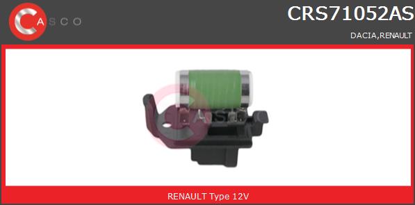 Rezystor wentylatora chłodnicy CASCO CRS71052AS