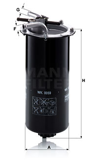 Filtr paliwa MANN-FILTER WK 8059