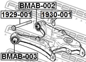 Tuleja wahacza FEBEST BMAB-003