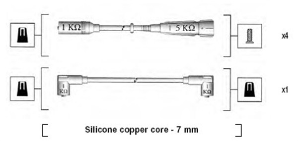 Przewody zapłonowe MAGNETI MARELLI 941175080751