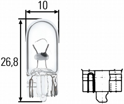 Żarówka światła postojowego HELLA 8GP 003 594-241