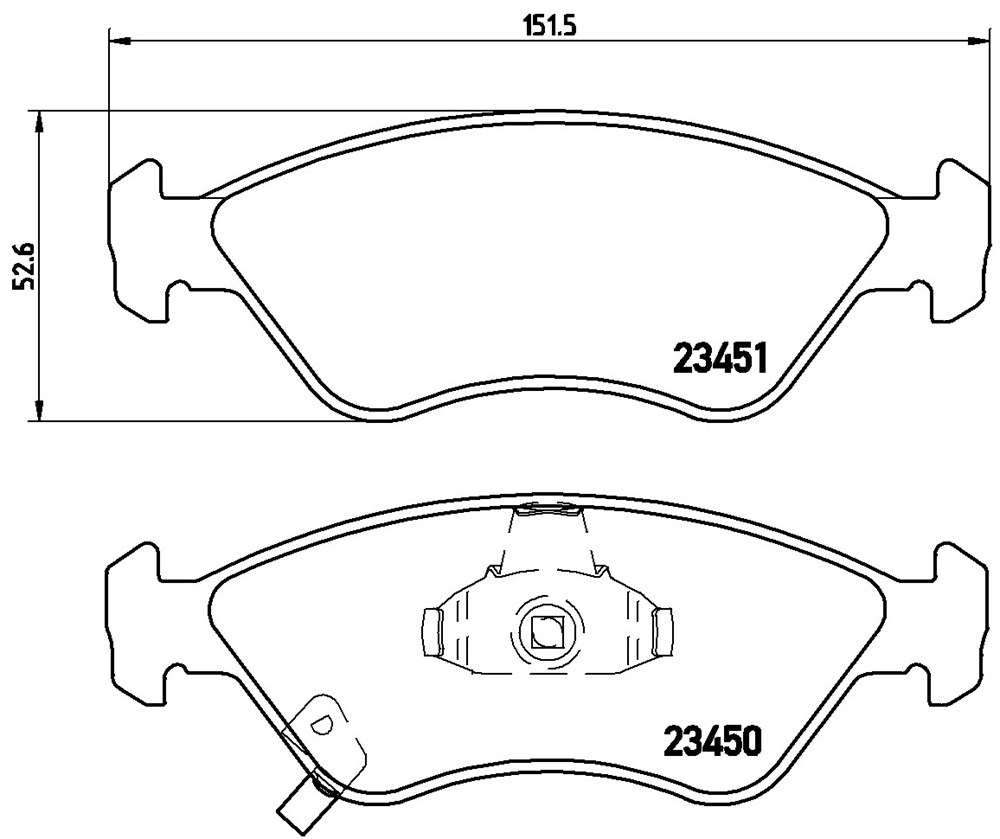 Klocki hamulcowe BREMBO P 30 007