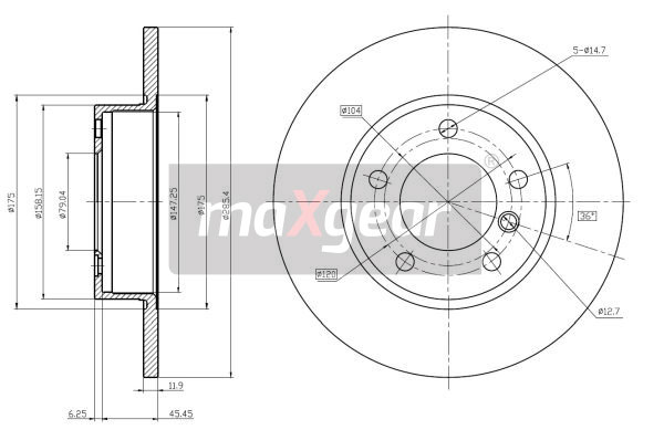 Tarcza hamulcowa MAXGEAR 19-0688