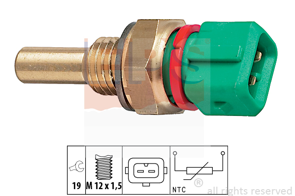 Czujnik temperatury płynu chłodzącego EPS 1.830.243