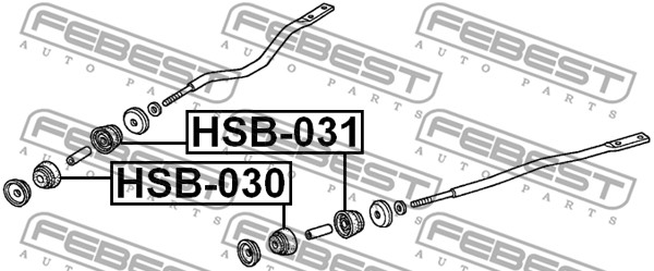 Tuleja wahacza FEBEST HSB-031