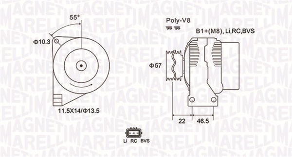 Alternator MAGNETI MARELLI 063731958010