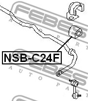 Guma stabilizatora FEBEST NSB-C24F