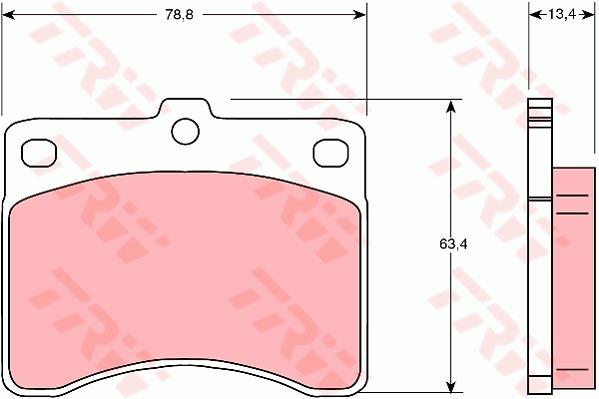 Klocki hamulcowe TRW GDB736