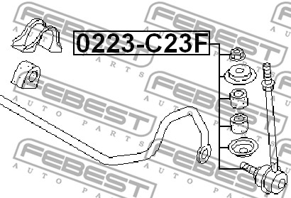 Łącznik stabilizatora FEBEST 0223-C23F