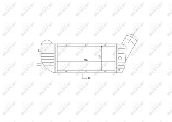 Chłodnica powietrza intercooler NRF 30894