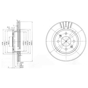 Tarcza hamulcowa DELPHI BG3934