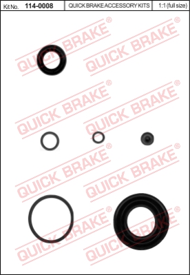 Zestaw naprawczy zacisku hamulcowego QUICK BRAKE 114-0008