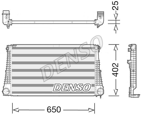 Chłodnica powietrza intercooler DENSO DIT06003