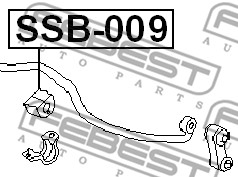 Guma stabilizatora FEBEST SSB-009